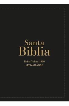 Image of Biblia RVR 1960 Compacta Letra Grande 11 puntos Símil Piel Negro con Cierre y Índice