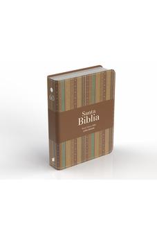 Image of Biblia RVR 1960 Compacta Letra Grande 11 puntos Símil Piel Andina Marrón Café