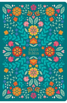 Image of Biblia RVR 1960 Tamaño Manual Símil Piel Floreada con Índice