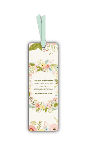 Image of Marcador de Libro con Ribbon Mujer Virtuosa
