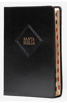 Image of Biblia RVR 1960 Súper Gigante Negro Símil Piel con Índice *IRREGULAR*