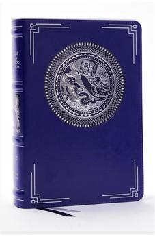 Image of Biblia de América Católica Azul Añil Símil Piel