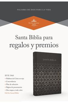 Image of Biblia RVR 1960 para Regalos y Premios Negro Plata Símil Piel