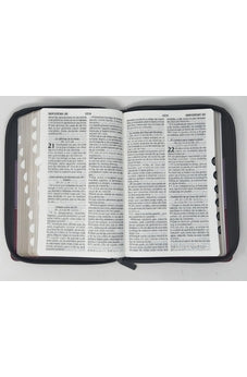 Image of Biblia RVR 1960 Letra Grande Tamaño Manual Tricolor Marrón Lila Violeta con Cierre e Índice