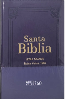 Image of Biblia RVR 1960 Letra Grande Tamaño Manual Lila con Cierre e Índice