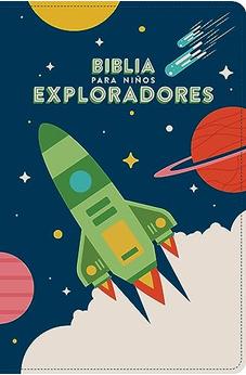 Image of Biblia RVR 1960 para Niños Exploradores Azul Cósmico Símil Piel