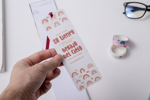 Image of Marcador de Libro con Ribbon Todo Tiene su Tiempo