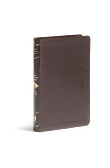 Image of Biblia RVR 1960 de Estudio Scofield Tamaño Personal Chocolate Oscuro Símil Piel