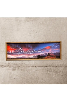 Image of Canvas 30X90 con Marco de Madera Yo y Mi Casa