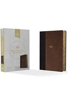 Image of Biblia RVR 1960 de Estudio Temática Miguel Nuñez Piel Marrón Oscuro Marrón con Índice