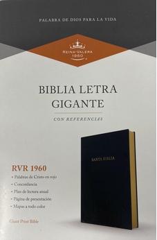 Image of Biblia RVR 1960 Letra Gigante Negro Imitación Piel