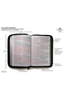 Image of Biblia RVR 1960 Letra Grande Símil Piel Negra con Cierre