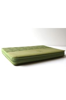 Image of Biblia RVR 1960 Letra Grande Símil Piel Verde con Cierre