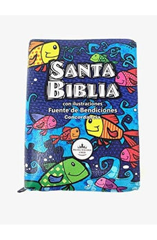 Image of Biblia RVR 1960 Símil Piel Colores con Cierre con Índice
