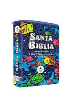 Image of Biblia RVR 1960 Símil Piel Colores con Cierre con Índice