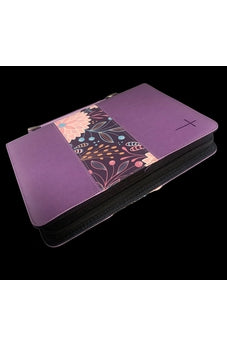 Image of Forro de Biblia Lila Cruz L