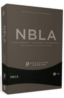 Image of Biblia NBLA Ultrafina Letra Grande Colección Premier Piel de Cabra Negra