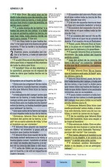 Image of Biblia RVR 1960 de Estudio Arco Iris Negro Símil Piel