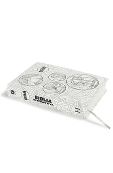 Image of Biblia NTV la Gran Historia Interactiva Blanco con Tela para Colorear