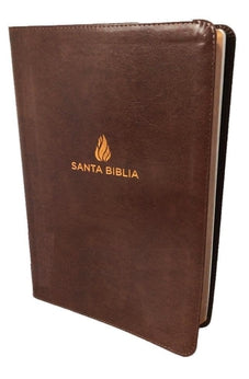 Image of Biblia RVR 1960 Letra Gigante Piel Fabricada Marrón