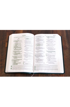 Image of Biblia NVI del Pescador Letra Grande Verde Símil Piel