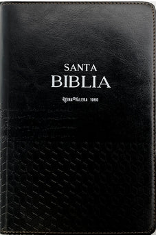 Image of Biblia RVR 1960 Letra Grande Tamaño Manual Negro Marrón