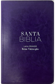 Image of Biblia RVR 1960 Letra Grande Tamaño Manual Lila