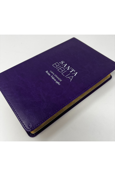 Image of Biblia RVR 1960 Letra Grande Tamaño Manual Lila