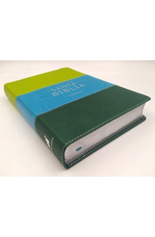 Image of Biblia RVR 2020 Letra Grande Símil Piel Tricolor Verde