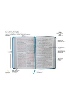 Biblia RVR 1960 Letra Grande Tamaño Manual Azul