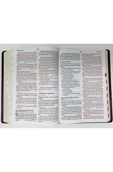 Image of Biblia RVR 1960 Letra Súper Gigante Símil Piel Borgoña con Índice