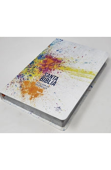 Image of Biblia RVR 1960 de Promesas Letra Gigante Colores Pintura Símil Piel