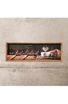 Image of Canvas 30X90 con Marco de Madera Su Fidelidad