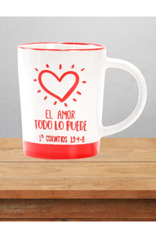 Image of Taza 15 Oz Colección Elegante el Amor Todo Lo Puede