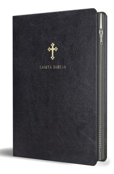 Image of Biblia RVR 1960 Letra Grande Símil Piel Negra con Cierre