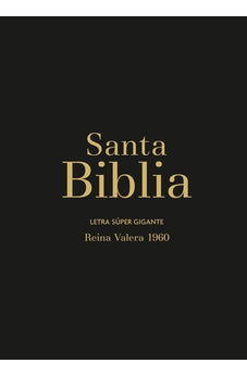 Image of Biblia RVR 1960 Letra Súper Gigante Negro con Cierre e Índice