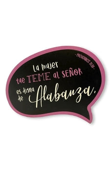Image of Plaqué Palabras Sabias de la Biblia la Mujer que Teme al Señor