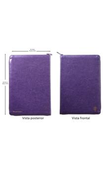 Image of Biblia RVR 1960 Letra Grande Símil Piel Morado con Cierre