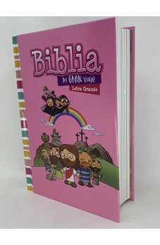 Biblia RVR 1960 para Niñas Mi Gran Viaje Tapa Dura Rosa