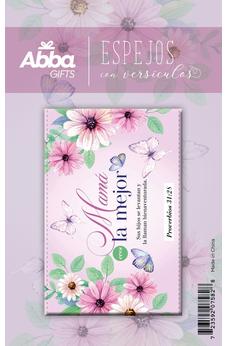 Espejito Compacto de Cuero Mamá