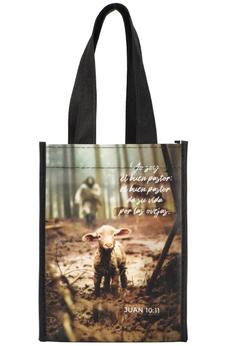 Image of Bolsa Tote Bag Pequeña a Todo Color. Yo Soy el Buen Pastor
