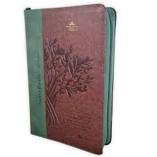 Biblia RVR 1960 Letra Gigante Tamaño Manual Olivo Símil Piel