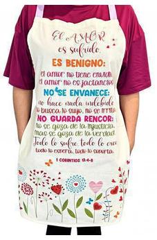 Delantal Mandil de Algodón: El Amor
