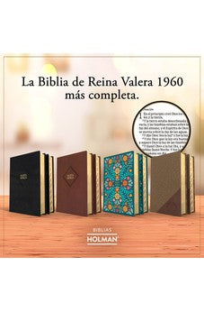 Image of Biblia RVR 1960 Tamaño Manual Símil Piel Floreada con Índice