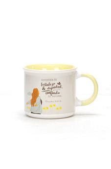 Taza 18 OZ Colección Mujer Virtuosa Revestida de Fuerza y Dignidad