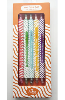 Pack 5 Bolígrafos en Caja Inspiración