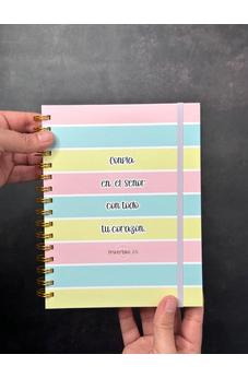 Image of Libreta de Anillas con Elásico Confía en el  Señor