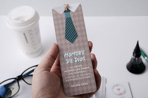 Marcador de Libro con Ribbon Hombre de Dios