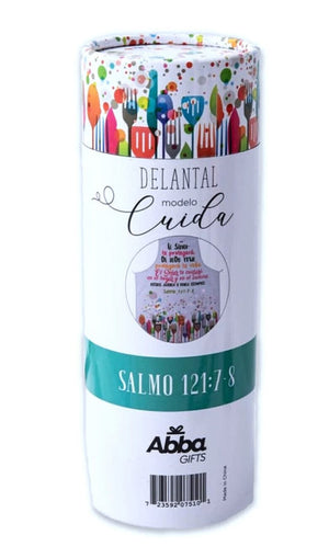 Delantal/mandil de algodón. El Señor te protegerá