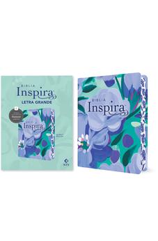 Biblia NTV Inspira Letra Grande con Filament Símil Piel Ramo azul